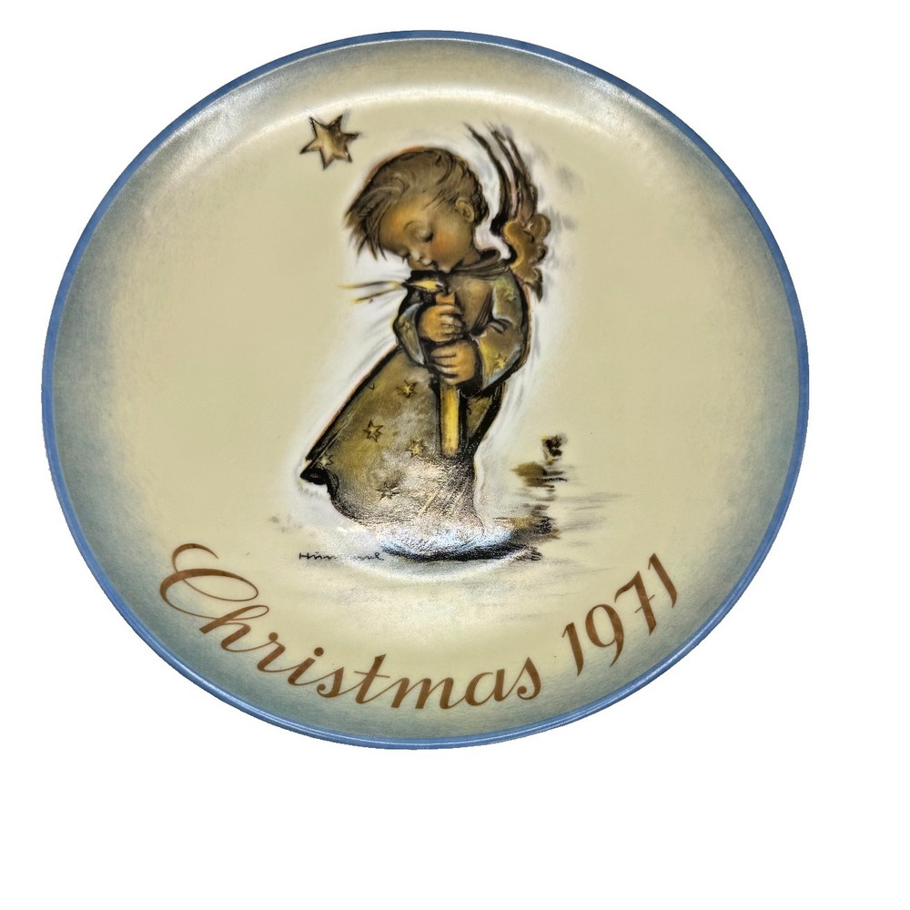 M.J. Hummel 1971 Christmas Plate Limited First Edition Mad in West Germany
